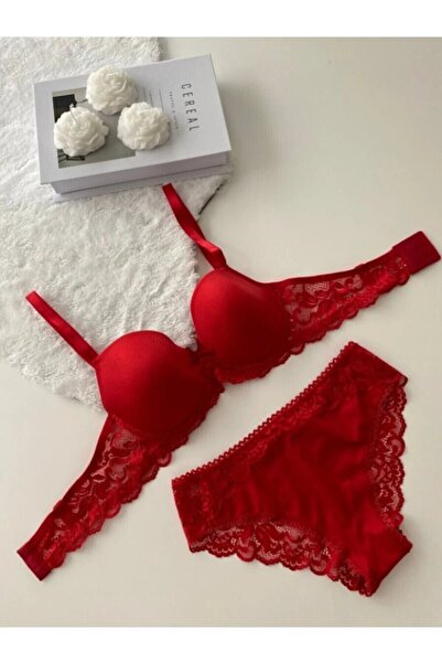 Kelebeklingerie Stone C Cup Unpadded Bra Set