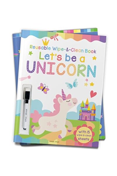 Wonder House Books دعونا نكون وحيد القرن كتاب أنشطة قابل لإعادة الاستخدام مع ...