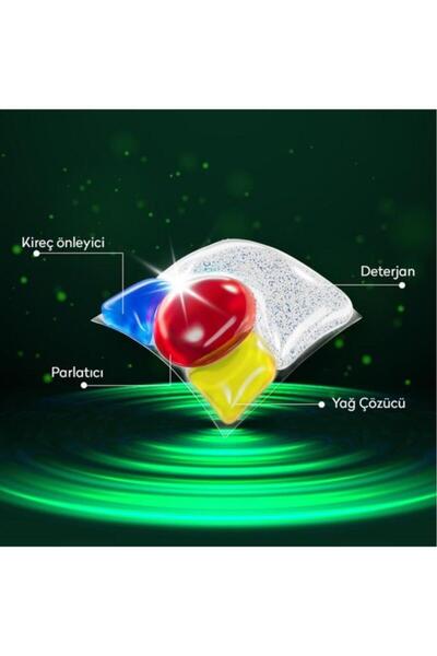 TEMS 4 Etki Bulaşık Makinesi Kapsül Deterjanı 36 Adet + 500 ml Sıvı Bulaşık Deterjanı
