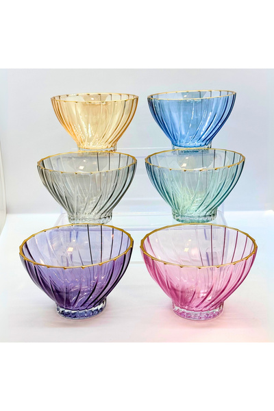 Tırtıl Home Züccaciye وعاء باقة 6 ألوان 290 سم مكعب