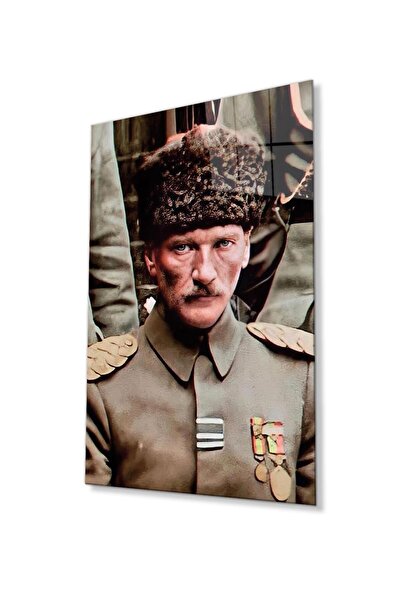 idealizbiz Γυάλινος Τραπέζι Ατατούρκ 4mm Ανθεκτικό σκληρυμένο γυαλί