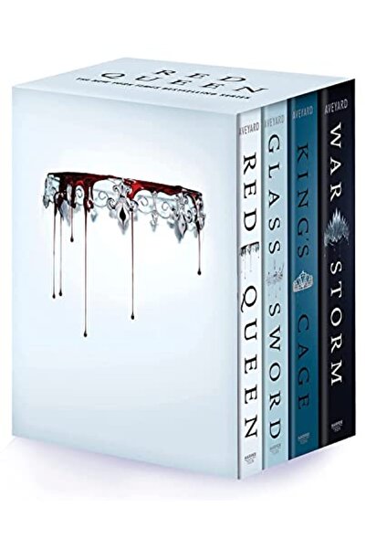 Harper Collins Red Queen 4Book Paperback Box Set Red Queen Glass Sword Kings ...