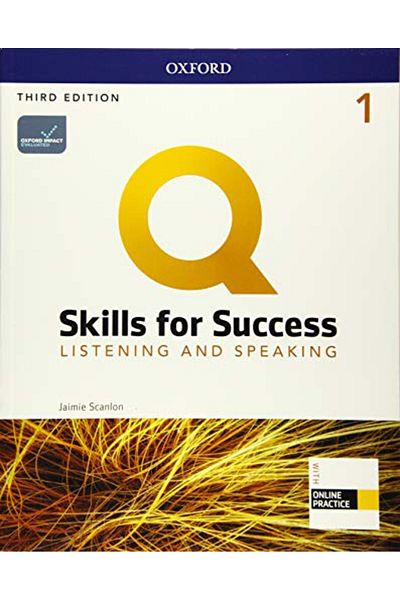 OXFORD UNIVERSITY PRESS Q Skills For Success Level 1 Listening And Speaking Student Book With Iq Online Practice