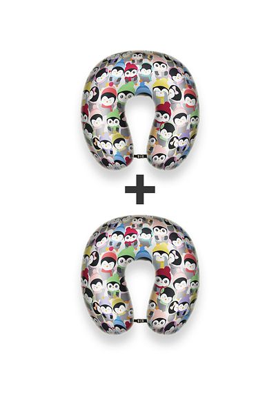 moda home bedding 2 Neck Pillow - Penguin Travel Pillow