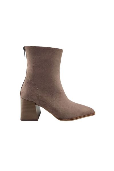 Seniorah Daisy Mink Suede Women's Heeled Boots