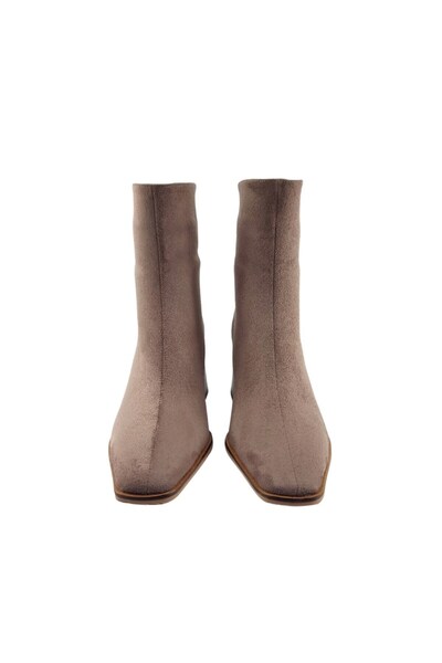 Seniorah Daisy Mink Suede Women's Heeled Boots
