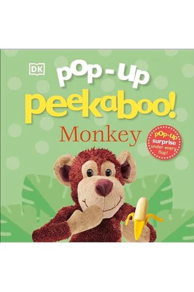 DK CHİLDREN لعبة القرد المنبثقة Peekaboo Popup مفاجأة تحت كل رفرف