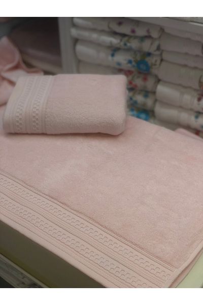 Nurpak Πετσέτα Destan 2-pack Salmon Color 50x90