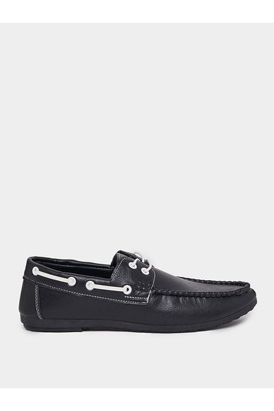 Styli Lace Detail Slip On Loafers