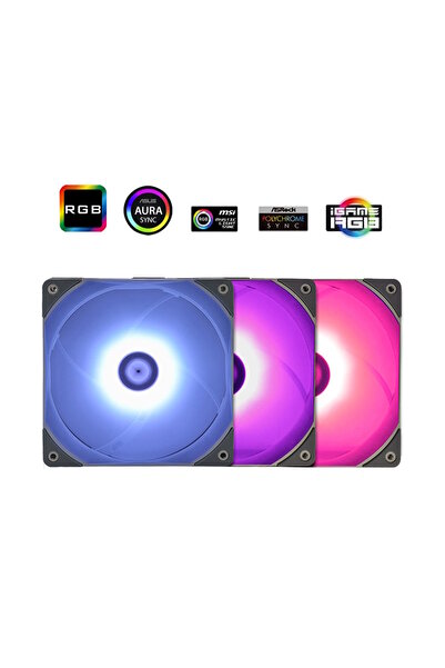 ThermalRight TL-C12R-L RGB 120mm Siyah 3’lü Kasa Fanı