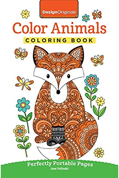 Fox Chapel Publishing Color Animals Coloring Book Perfectly Portable Pages