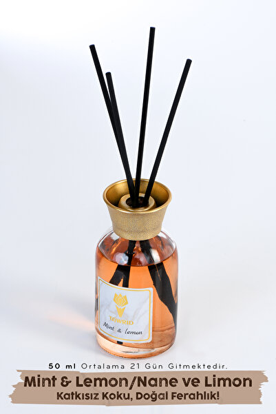 Hagen Mint Lemon Kokusu Çubuklu Oda Kokusu Bambu Kokusu Dolap Kokusu Banyo Ev...