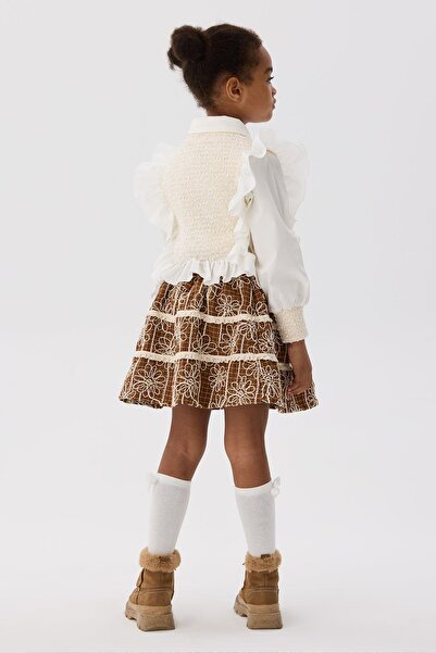 Tyess BG Store Girl's Ecru Blouse