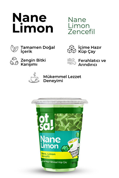 Otsa Nane Ferahlığı ve Limon Tazeliğiyle Doğal Şifa Çayı – 170 g