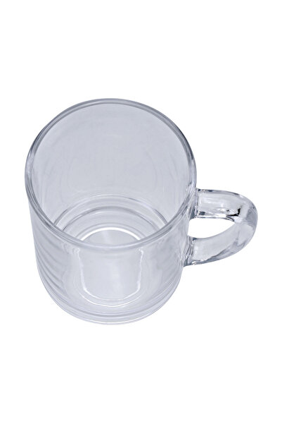 ROYALFORD كوب زجاجي سعة 8 أونصة مكون من 3 قطع بمقبض من رويال فورد RF2752-GW