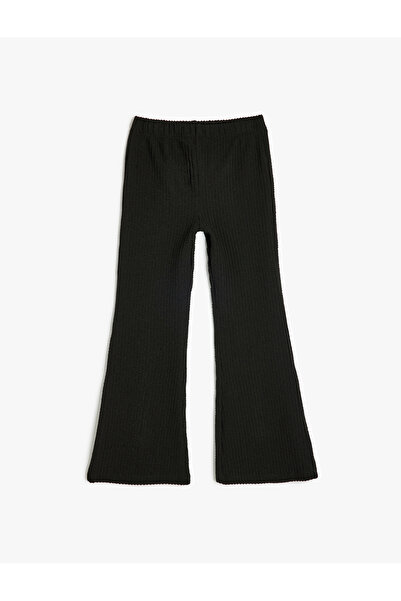 Koton Black Girl's Trousers 5Skg40035Ak