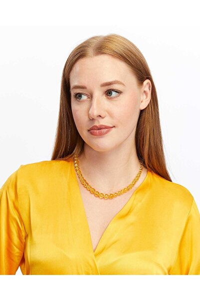 Yasamtohumu Galaxy serija ogrlica sa dizajnom od citrin kamena