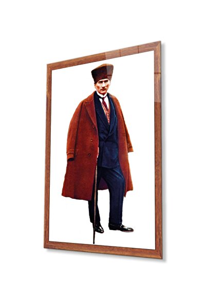 idealizbiz Ataturk Glass Painting 4mm Sticlă temperată durabilă, Ataturk Glass Wall Art