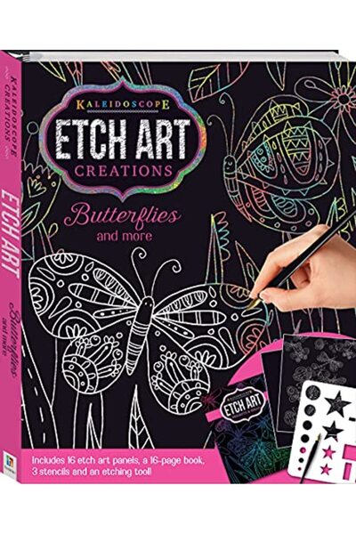 Hinkler Books إبداعات فنية من فن الحفر باستخدام المنظار المشكالي والفراشات والمزيد