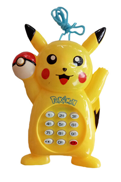 CT-TOYS Pikaçu Sesli Müzikli Oyuncak Telefon 15 cm
