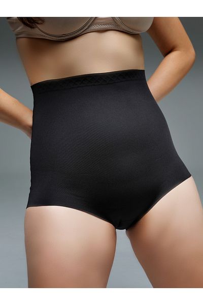 MİSTİRİK Private Laser Cut Extra High Waist Shaper Slip Corset Black Color