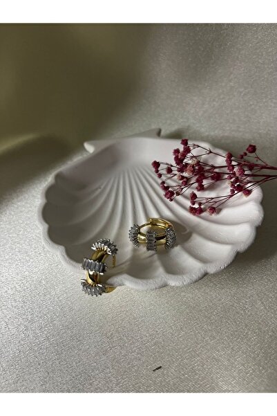 JEWELRY ÇELİK KÜPE HALKA TAŞLI