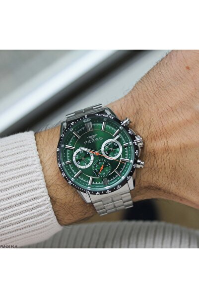 FERRO ساعة يد رجالية بسوار فولاذي FM40139J6