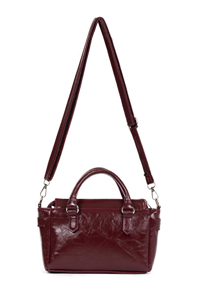 macharel jeans Kadın Yeni Sezon Kemer Toka Detaylı Fermuarlı El Omuz Çantası