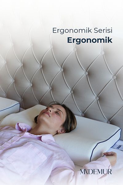 MA'DEMUR Ergonomic Orthopedic Visco Pillow - Neck Support, 60X40X11-9 cm