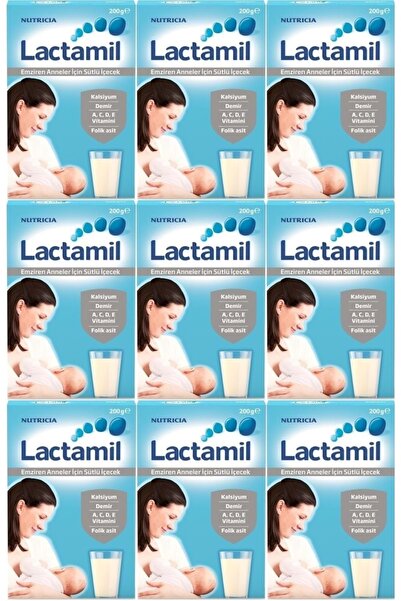 Lactamil Nutrıcıa Lactamil 200GR (Emziren Anneler İçin Sütlü İçeçek) (9 Lu Set)