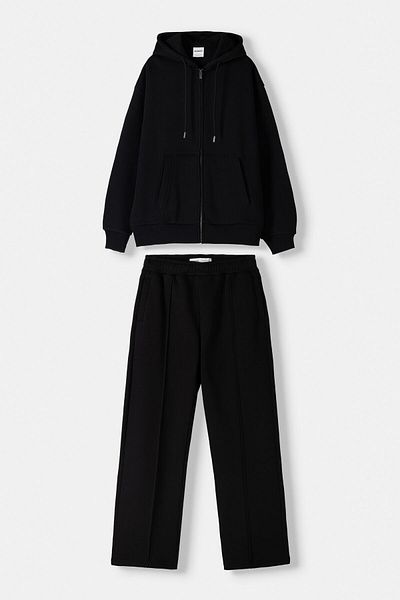 Bershka Sweatshirt and wide-leg trousers pack