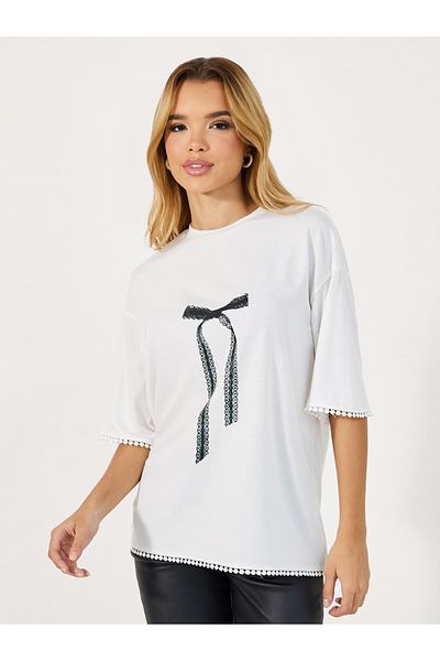 Styli Graphic Print Dropped Shoulder Oversized T-shirtâ€‹