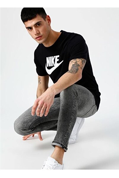 Nike Tricou negru pentru bărbați AR5004-010 M NSW TEE ICON FUTURA (BUMBAC)