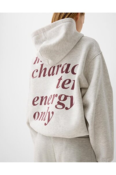 The Champ Clothing Παιδικό - Γκρι 98 Cherries Printed, Hooded Oversize Hoodie