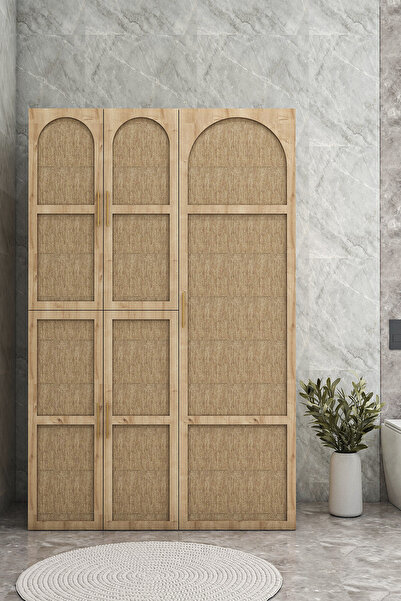 Onouqo Çamaşır Ve Kurutma Makinesi Dolabı, Ütü Masası Ve Temizlik Kovası Bölmeli Çok Amaçlı Dolap