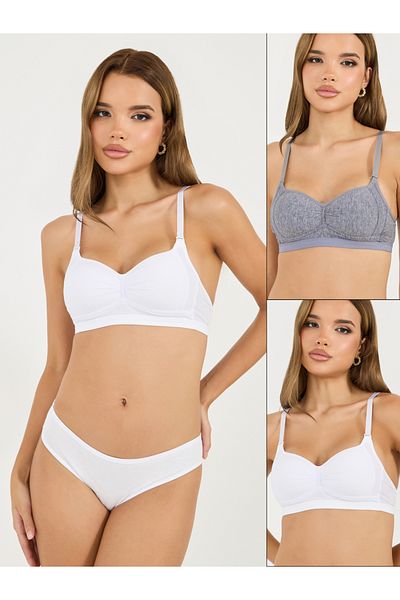Styli Pack of 2 - Padded Non Wired Comfort T-Shirt Bra