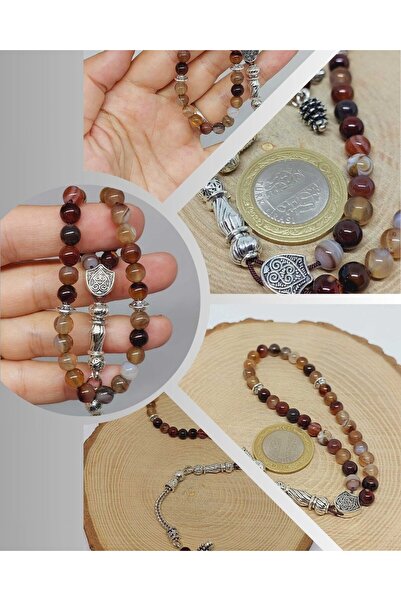 Yasamtohumu Ахат 33 молитвени мъниста 6 мм (17306)