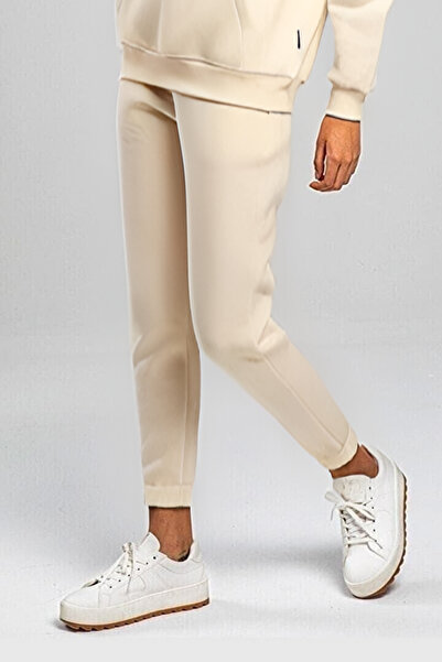 YAKAMEL Γυναικείο παντελόνι τζόγκερ με ελαστικό τελείωμα στα μπατζάκια