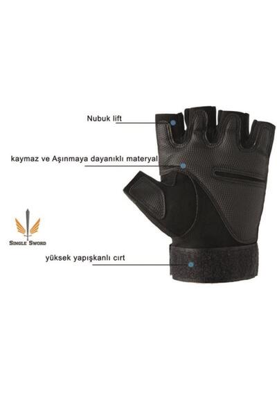 SINGLE SWORD Yarım Parmak Taktik Eldiven Bisiklet Motosiklet Outdoor Eldiven