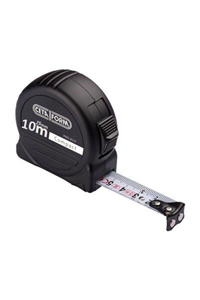 CETA FORM P05b-1025 25mm 10m Siyah Şerit Metre