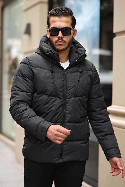 Delpino Pánská bunda Puffer s kapucí – vodě a větru odolná