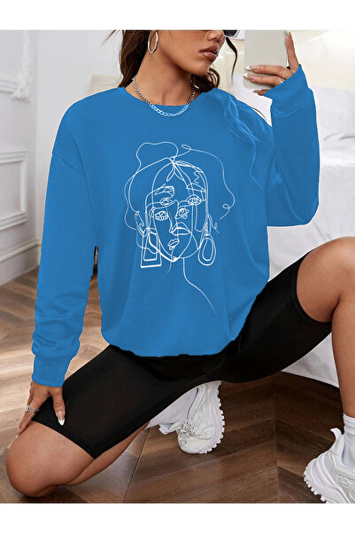 BOHEMGİYİM Φούτερ AYMONTANA Μαύρο Oversize Figure