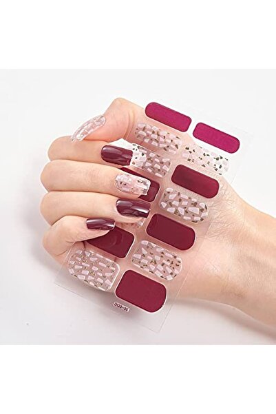 gaman Kendinden Yapışkanlı, Kolay Uygulanabilir, Suya Dayanıklı Desenli Tırnak Çıkartmaları Tırnak Sticker