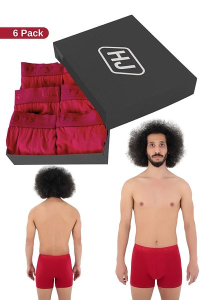 Harry Jons Men's Modal Boxers Lycra 6-Piece Premium Box