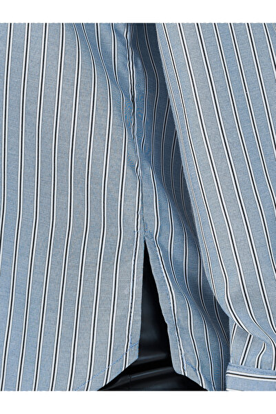 Styli Striped  Button Through Oversized Shirt