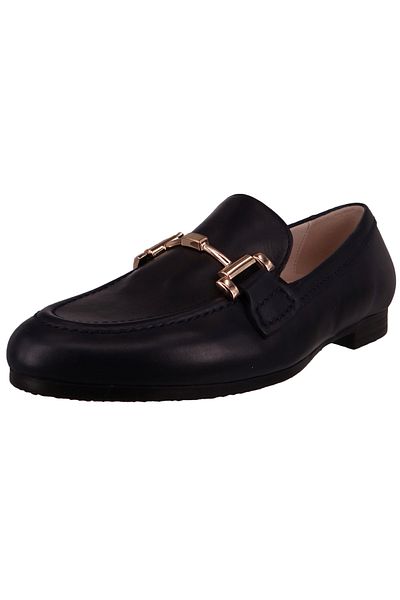 GABOR Damen Halbschuhe Slipper G-Weite 42.432 Blau 56 Midnight Leder