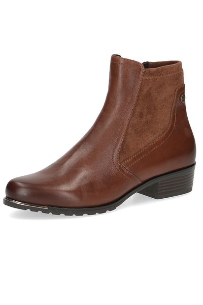 Caprice Damen Elegante Stiefelette 9-25307-43 Braun 303 Cognac Nappa Leder und Textil mit CAP Airmot./FB