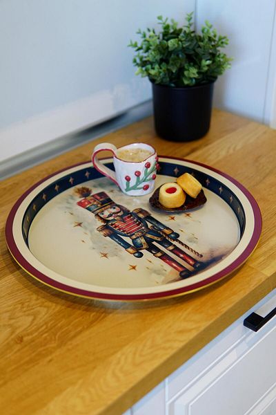 EVLE Lead Soldier Patterned - Tea Coffee Tray - Presentation Tray 39 Cm Ee163-ea