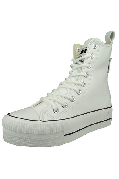 British Knights Damen High Sneaker Kaya High Top B48-3722 Weiß 01 Off White Kunstleder