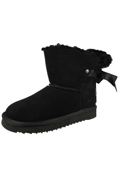 Mustang Damen Sportliche Stiefelette zimníschuhe 1343606   Schwarz 9 schwarz leder